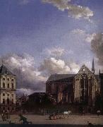 Jan van der Heyden Grand Place Spain oil painting artist